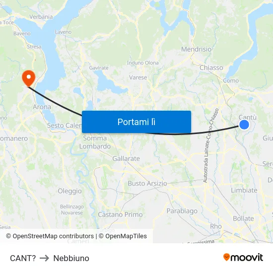 CANT? to Nebbiuno map