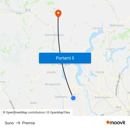 Suno to Premia map