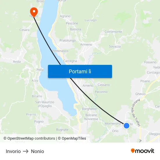 Invorio to Nonio map