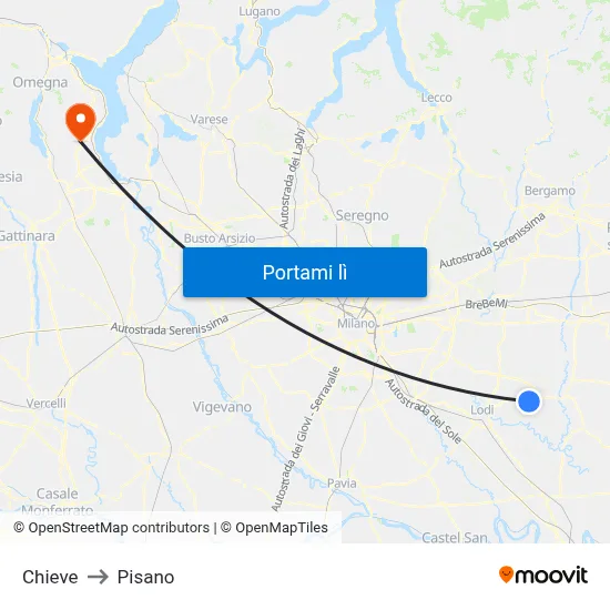 Chieve to Pisano map