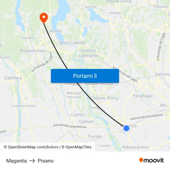 Magenta to Pisano map