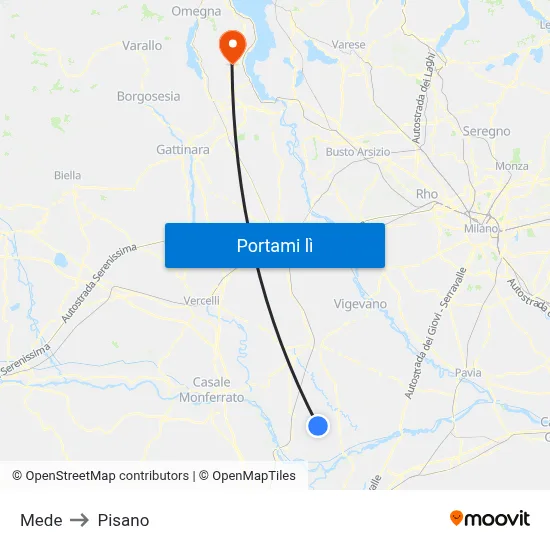 Mede to Pisano map