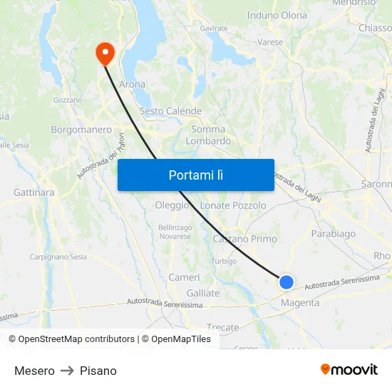 Mesero to Pisano map