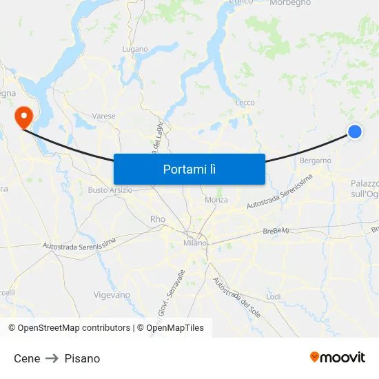 Cene to Pisano map