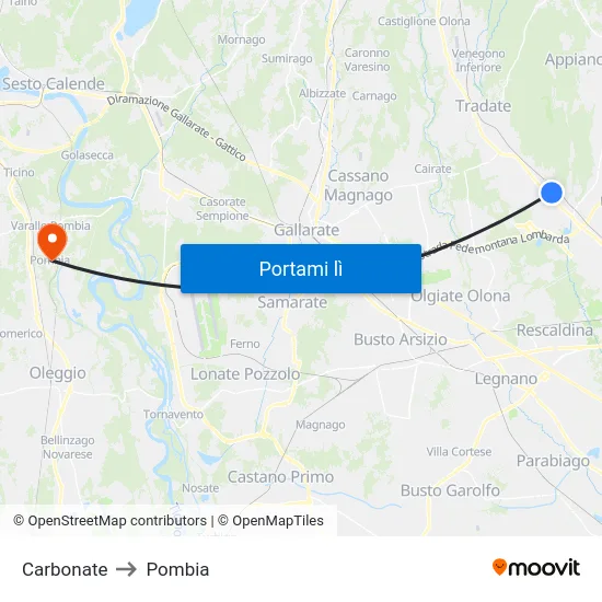 Carbonate to Pombia map