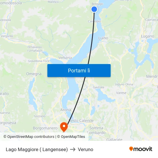 Lago Maggiore ( Langensee) to Veruno map