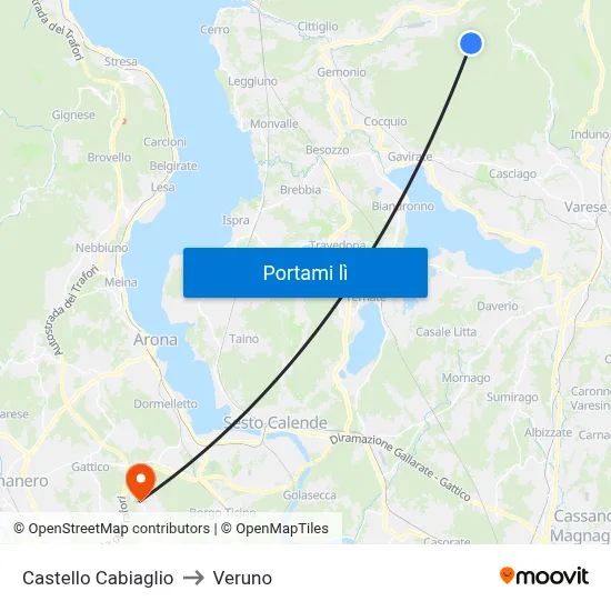 Castello Cabiaglio to Veruno map