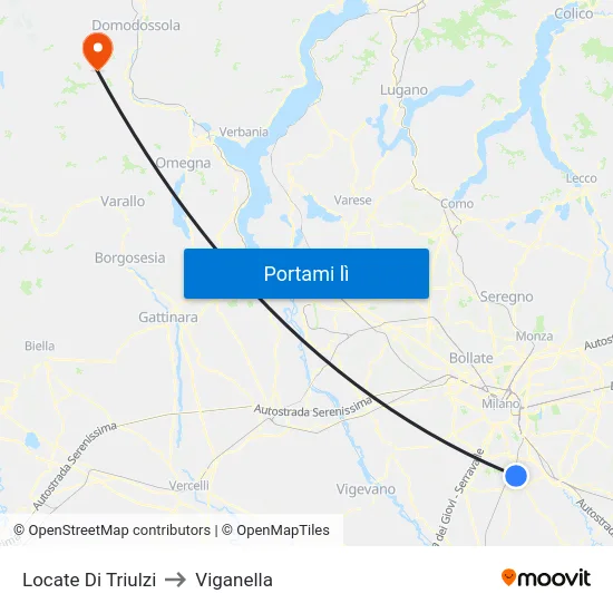 Locate Di Triulzi to Viganella map