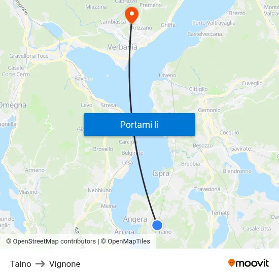 Taino to Vignone map