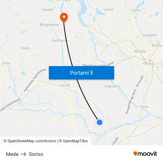 Mede to Soriso map