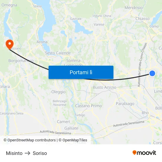 Misinto to Soriso map