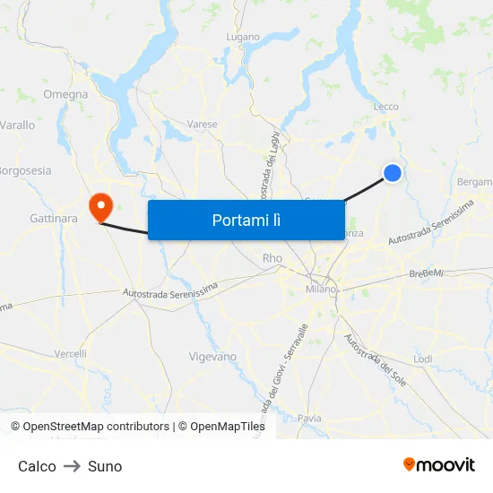 Calco to Suno map