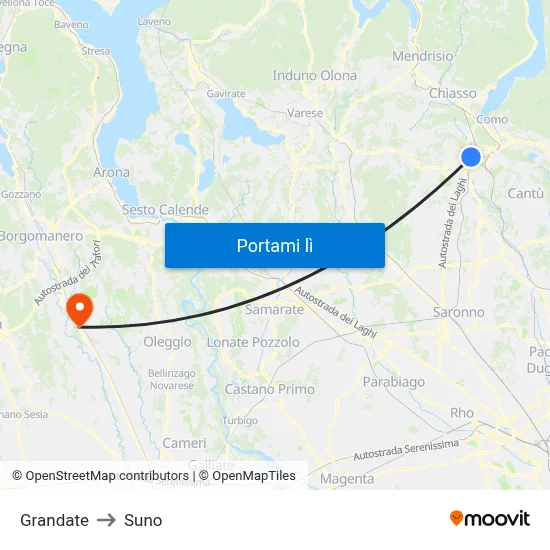 Grandate to Suno map