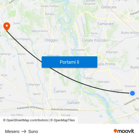 Mesero to Suno map
