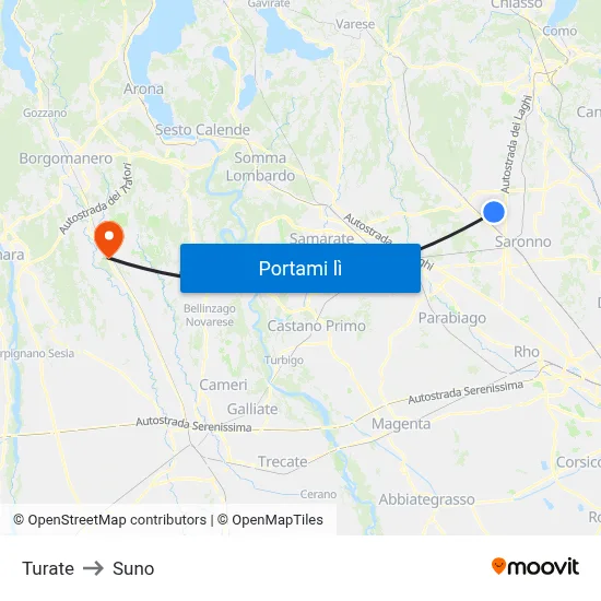 Turate to Suno map