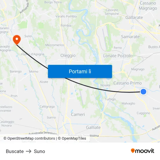Buscate to Suno map