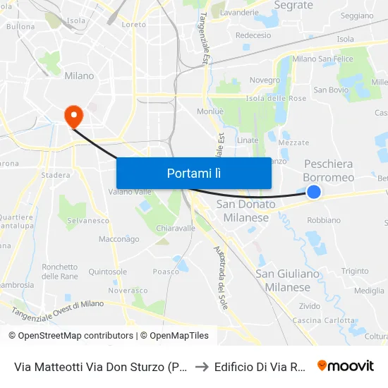Via Matteotti Via Don Sturzo (Peschiera B.) to Edificio Di Via Roentgen map