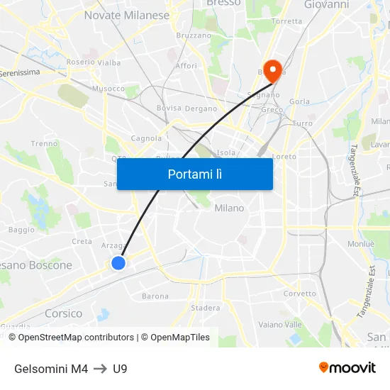 Gelsomini M4 to U9 map