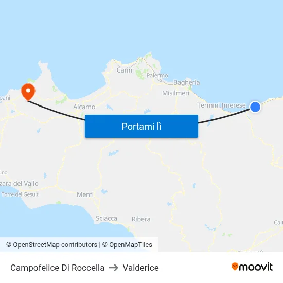 Campofelice Di Roccella to Valderice map