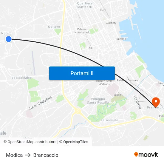 Modica to Brancaccio map
