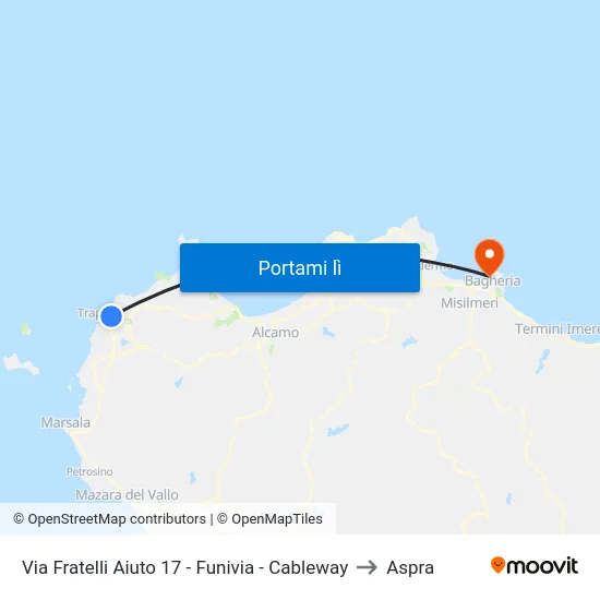 Via Fratelli Aiuto 17 - Funivia - Cableway to Aspra map