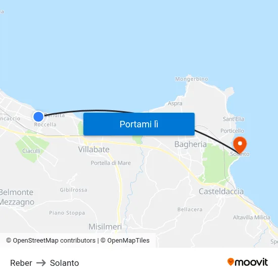 Reber to Solanto map