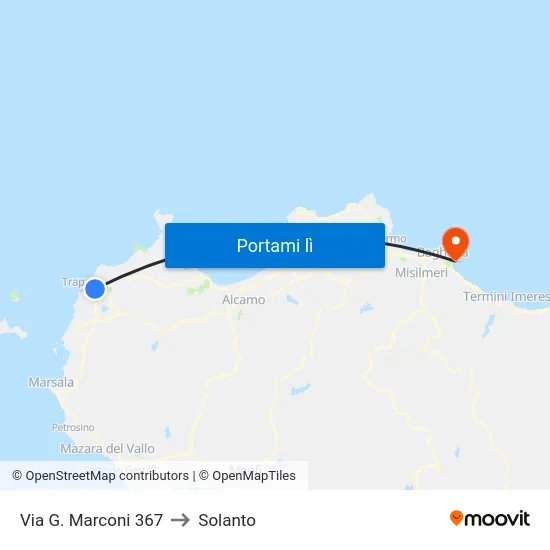 Via G. Marconi  367 to Solanto map