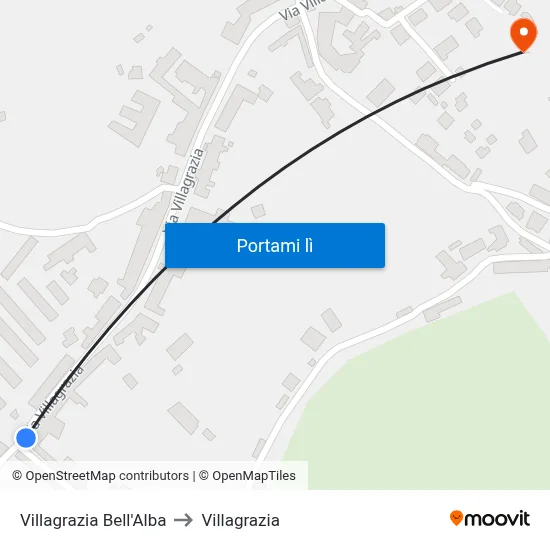 Villagrazia Bell'Alba to Villagrazia map