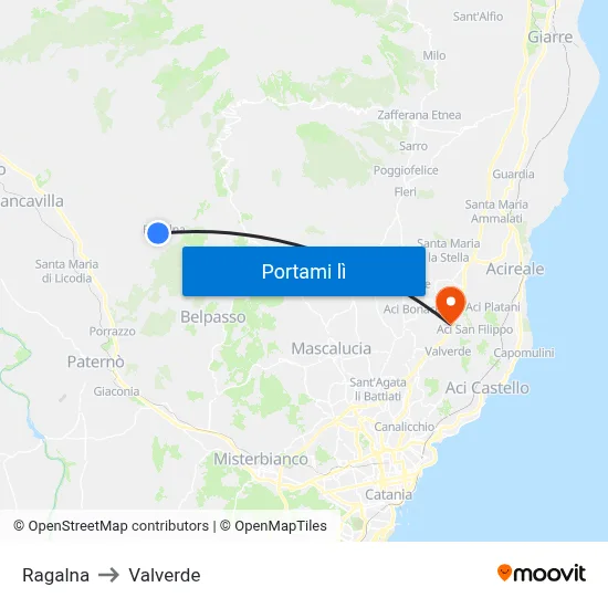 Ragalna to Valverde map