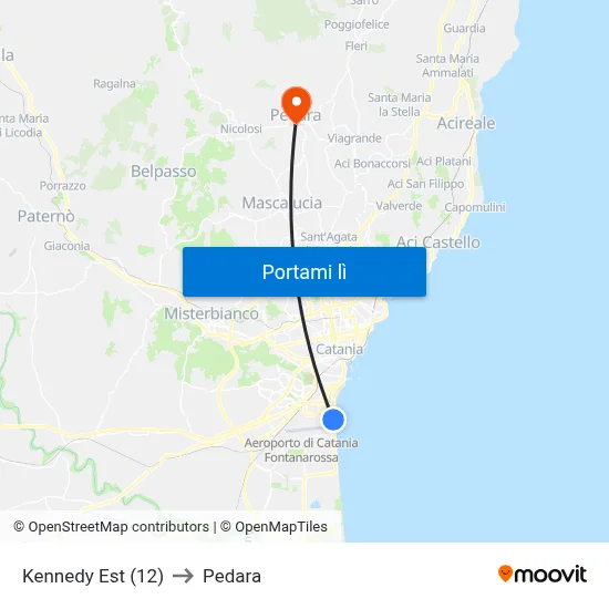 Kennedy Est (12) to Pedara map