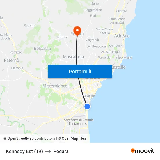 Kennedy Est (19) to Pedara map