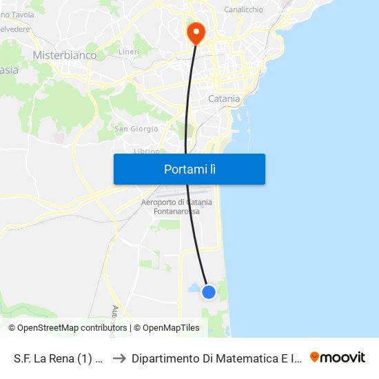 S.F. La Rena (1) Ritorno to Dipartimento Di Matematica E Informatica map