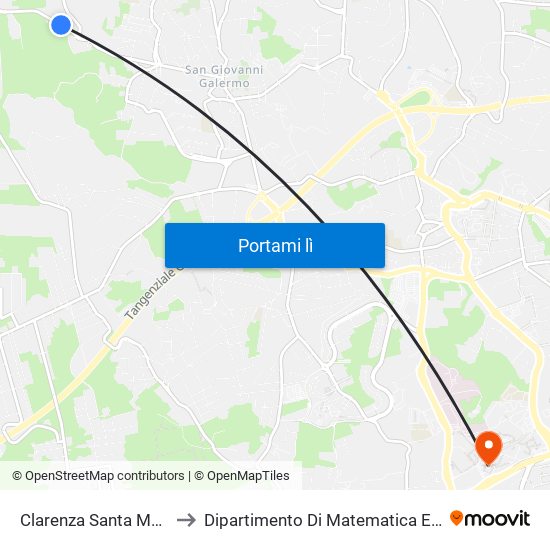 Clarenza Santa Margherita to Dipartimento Di Matematica E Informatica map