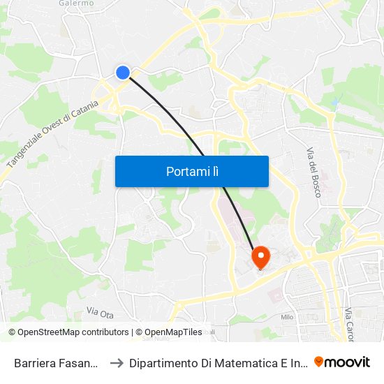 Barriera Fasano Nord to Dipartimento Di Matematica E Informatica map