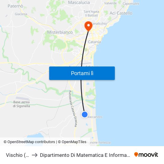 Vischio (3) to Dipartimento Di Matematica E Informatica map
