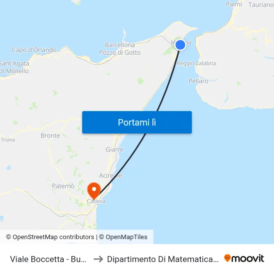 Viale Boccetta - Buon Pastore to Dipartimento Di Matematica E Informatica map