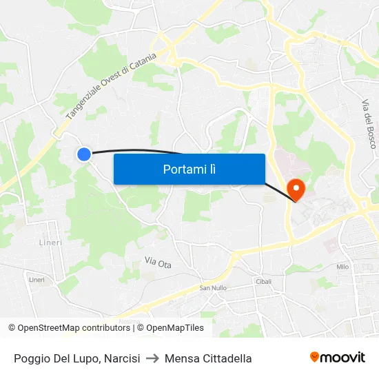 Poggio Del Lupo, Narcisi to Mensa Cittadella map