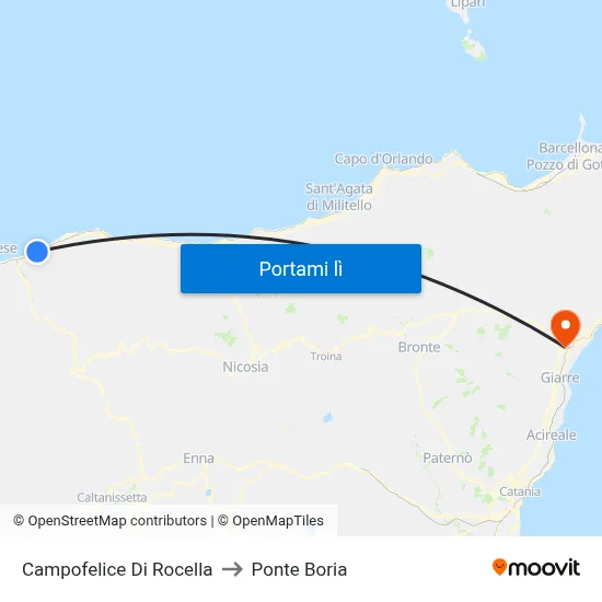 Campofelice Di Rocella to Ponte Boria map