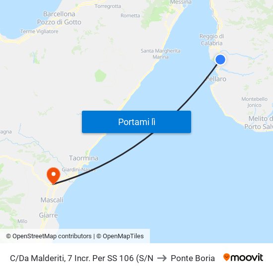 C/Da Malderiti, 7  Incr. Per SS 106 (S/N to Ponte Boria map