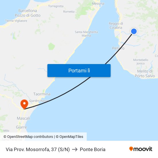 Via Prov. Mosorrofa, 37 (S/N) to Ponte Boria map