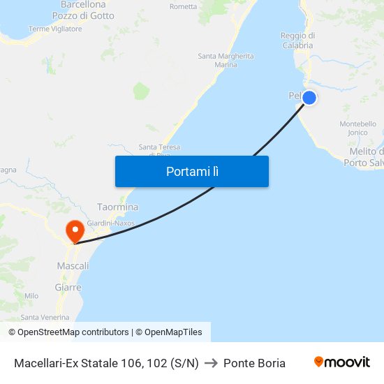 Macellari-Ex Statale 106, 102 (S/N) to Ponte Boria map
