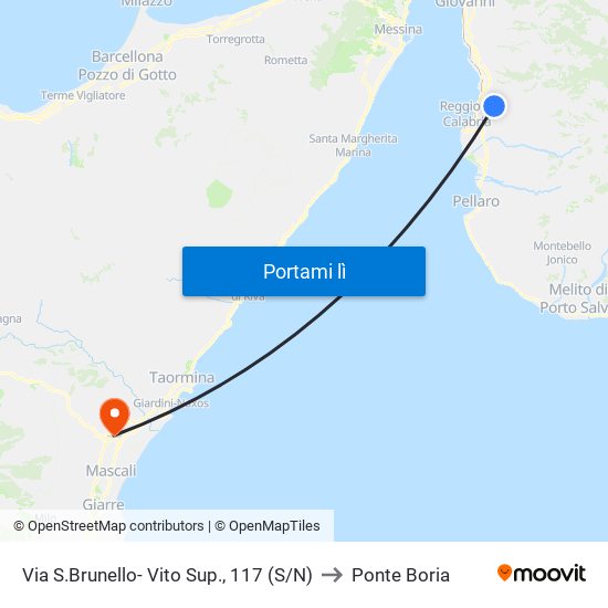 Via S.Brunello- Vito Sup., 117 (S/N) to Ponte Boria map