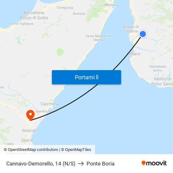 Cannavo-Demorello, 14 (N/S) to Ponte Boria map