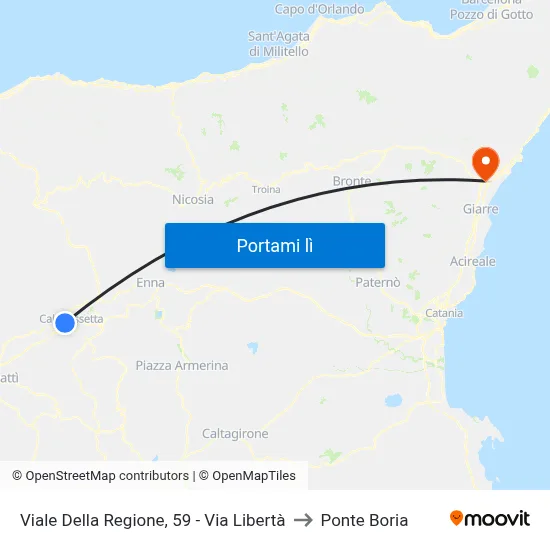 Viale Della Regione, 59 - Via Libertà to Ponte Boria map