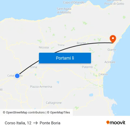 Corso Italia, 12 to Ponte Boria map