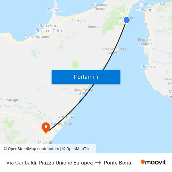 Via Garibaldi; Piazza Unione Europea to Ponte Boria map