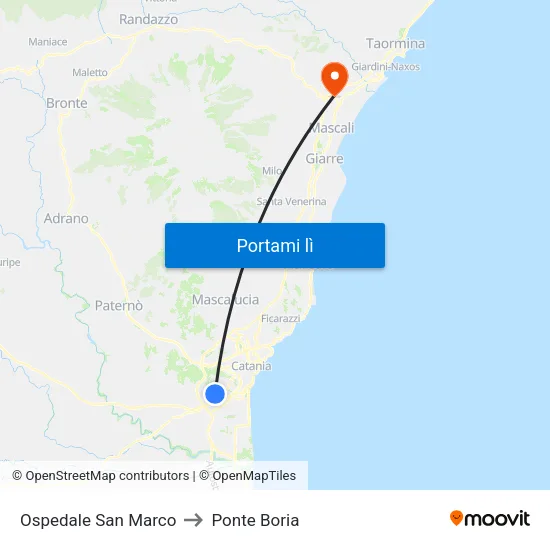 Ospedale San Marco to Ponte Boria map