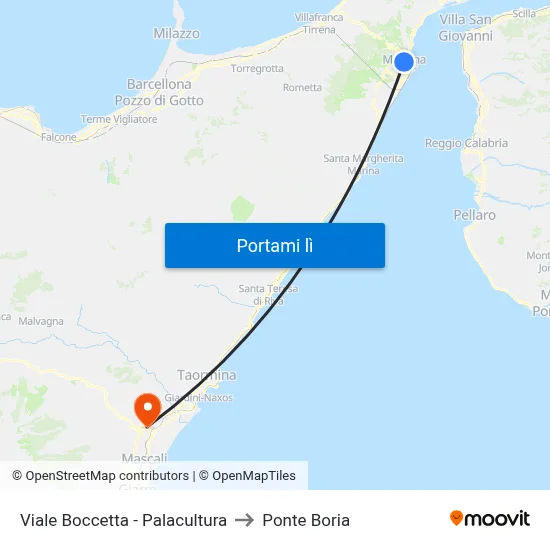 Viale Boccetta - Palacultura to Ponte Boria map