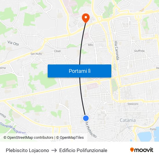 Plebiscito Lojacono to Edificio Polifunzionale map