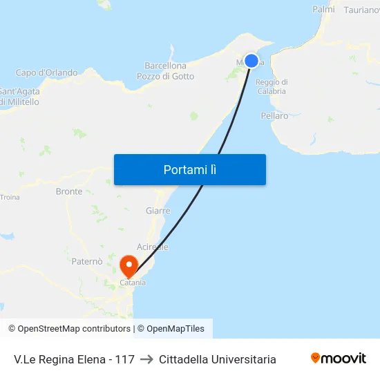 V.Le Regina Elena - 117 to Cittadella Universitaria map